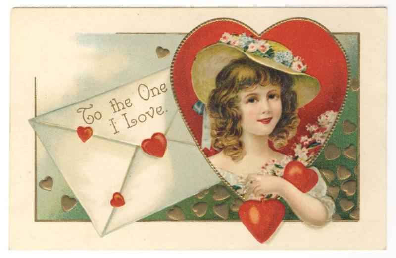 Valentine's Day Postcard, c. 1910
International Art Publishing Company; Germany
Paper and ink…