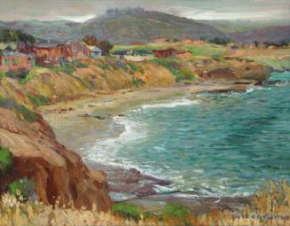 Coastal Scene, c. 1925
Joseph Kleitsch (American, 1882-1931)
Oil on canvas; 10 1/2 × 13 1/2 i…