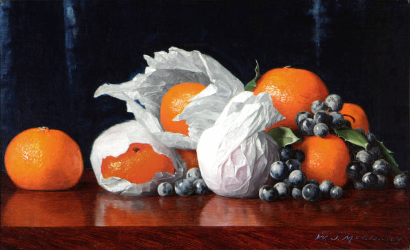 Untitled (Still Life, Tangerines), c. 1919
William Joseph McCloskey (American, 1859-1941)
Oil…