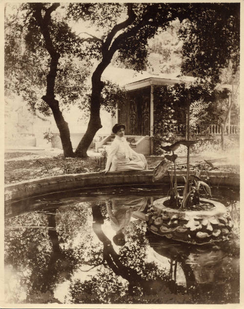 Madame Helena Modjeska at Arden, c. 1902
Graham Photo Co., San Francisco, California
Albumen …