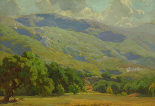 The Hills of Santa Inez, c. 1915
Hanson Duvall Puthuff (American, 1875-1972)
Oil on canvas; 3…