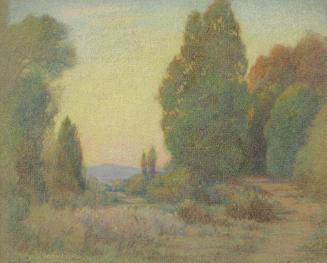In The Deserted Garden, early 1920s
Leonard Lester (British, 1870-1952)
Pastel on paper; 13 x…
