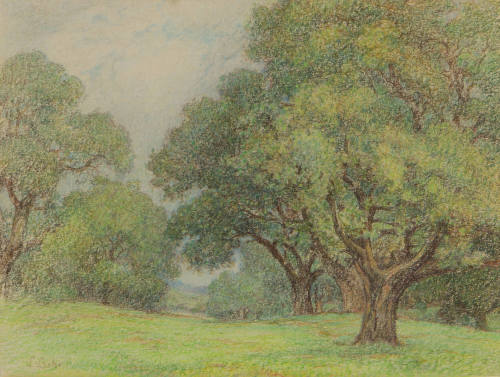 Mountain Oak Descanso, c. 1930
Leonard Lester (American [b. England], 1870-1952)
Crayon on pa…