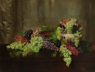 Untitled (Still Life of Grapes), c. 1902
Alberta Binford McCloskey (American, 1855-1911)
Oil …
