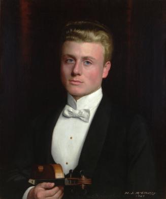 Untitled (Man in Tuxedo with Violin), 1920
William Joseph McCloskey (American, 1859-1941)
Oil…