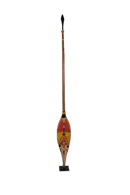 Paddle, 20th Century
Sepik River area, Papua New Guinea, Melanesia
Wood and paint; 64 × 7 × 2…