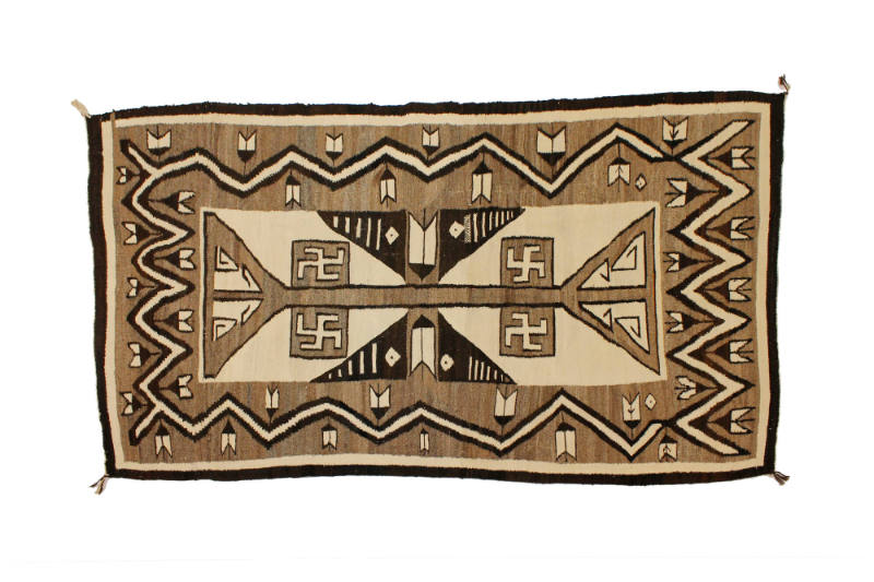 Early Crystal Rug, c. 1910
Navajo culture; Southwestern United States of America
Wool; 52 × 8…