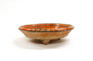 Bowl, 600-900 CE
Maya culture; possibly Campeche, Mexico
Ceramic and pigment; 2 3/4 × 11 in.
…