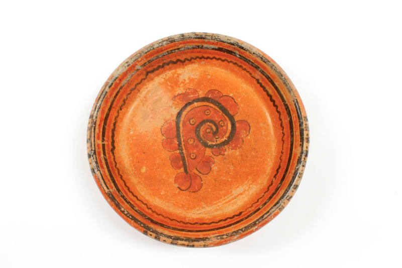 Bowl, 600-900 CE
Maya culture; possibly Campeche, Mexico
Ceramic and pigment; 2 3/4 × 11 in.
…