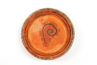 Bowl, 600-900 CE
Maya culture; possibly Campeche, Mexico
Ceramic and pigment; 2 3/4 × 11 in.
…