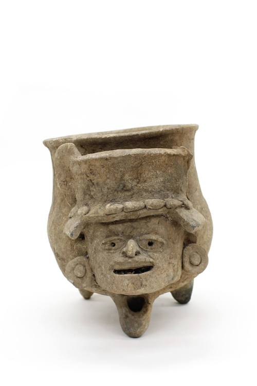 Vessel, 1200-1600 CE
Maya culture; Mayapan, Yucatán, Mexico
Ceramic and pigment; 8 1/4 × 6 1/…