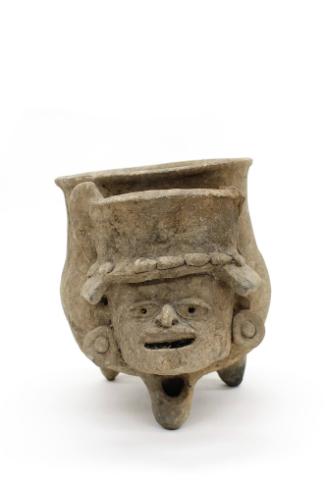 Vessel, 1200-1600 CE
Maya culture; Mayapan, Yucatán, Mexico
Ceramic and pigment; 8 1/4 × 6 1/…
