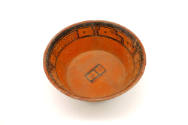 Bowl, 600-900 CE
Maya culture; Yucatán, Mexico
Ceramic and pigment; 3 3/8 × 8 in.
85.25.30
…