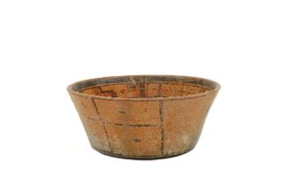 Bowl, 600-900 CE
Maya culture; Yucatán, Mexico
Ceramic and pigment; 3 3/8 × 8 in.
85.25.30
…
