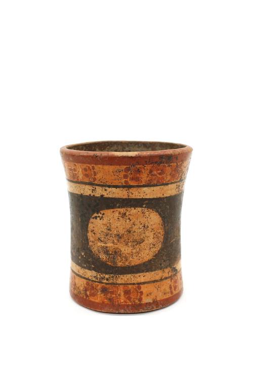 Vessel, 550-950 CE
Maya culture; Honduras
Ceramic and pigment; 7 × 6 in.
85.26.17
Anonymous…