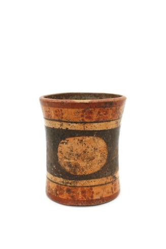 Vessel, 550-950 CE
Maya culture; Honduras
Ceramic and pigment; 7 × 6 in.
85.26.17
Anonymous…