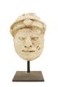 Head of a Noble, 600-900 CE
Maya culture; possibly Uxmal, Yucatán, Mexico
Stucco and pigment;…