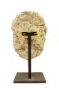 Head of a Noble, 600-900 CE
Maya culture; possibly Uxmal, Yucatán, Mexico
Stucco and pigment;…