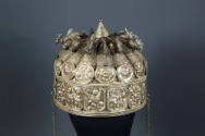 Festival Crown, 20th Century
Miao culture; Guizhou Province, China
Silver and cloth; 20 × 8 1…