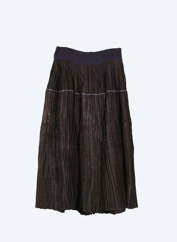 Pleated Skirt, mid to late 20th Century
Zhuang culture; probably Yunnan Province, China
Cotto…