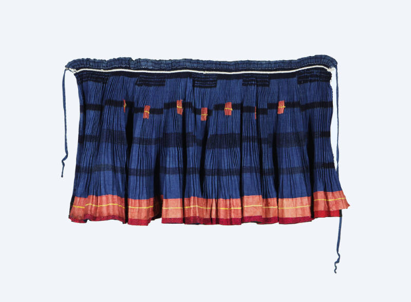 Short Pleated Skirt, 20th Century
Miao culture; Guizhou Province, China
Cotton and silk; 18 1…