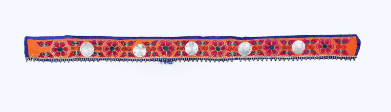 Embroidered Band, mid to late 20th Century
Miao culture; Guizhou Province, China
Cotton, silk…