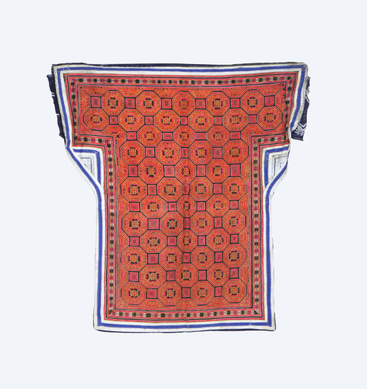 Baby Carrier with Geometric Motifs, early to mid 20th Century
Miao culture; Zhonganjiang Town,…