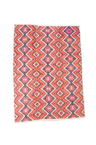 Blanket Composed of Three Conjoined Panels with Diamond Pattern, 20th Century
Zhuang culture; …