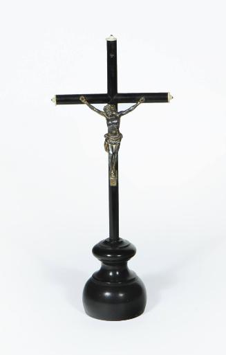 Crucifix, c. 1850
Unknown maker; Spain
Wood, brass and ivory; 13 1/2 x 5 3/4 in.
3723
Gift …