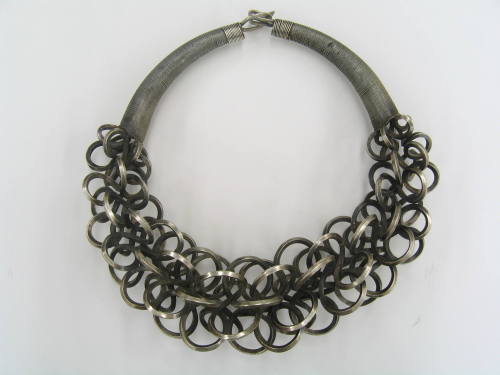 Looped Silver Necklace, 20th Century
Miao culture; Guizhou Province, China
Silver; 3 1/2 × 11…