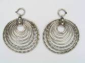Pair of Multi-Looped Earrings, 20th Century
Li culture; Hainan Island Province, China
Silver;…