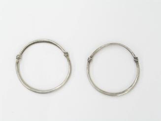 Set of Two Child's Bracelets, 20th Century
Miao culture; Guizhou Province, China
Silver; 2 in…