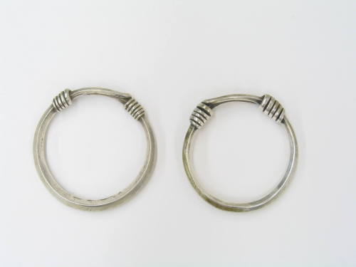 Silver Bracelets with Coil Detail, 20th Century
Miao culture; Guizhou Province, China
Silver;…