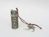 Double Compartment Needle Case, 20th Century
Miao culture; Guizhou Province, China
Silver, co…