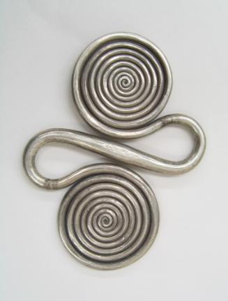 S-Shaped Counterweight, 20th Century
Miao culture; Guizhou Province, China
Silver; 4 1/4 × 3 …