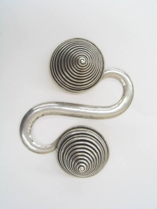 S-Shaped Counterweight, 20th Century
Miao culture; Guizhou Province, China
Silver; 5 5/8 × 4 …