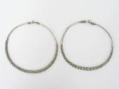 Pair of Neck Rings with Twisted Bands, 20th Century
Miao culture; Guizhou Province
Silver; 5 …