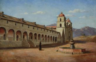 Mission Santa Barbara, c. 1890
Fannie Eliza Duvall (American, 1861-1934)
Oil on canvas; 20 × …