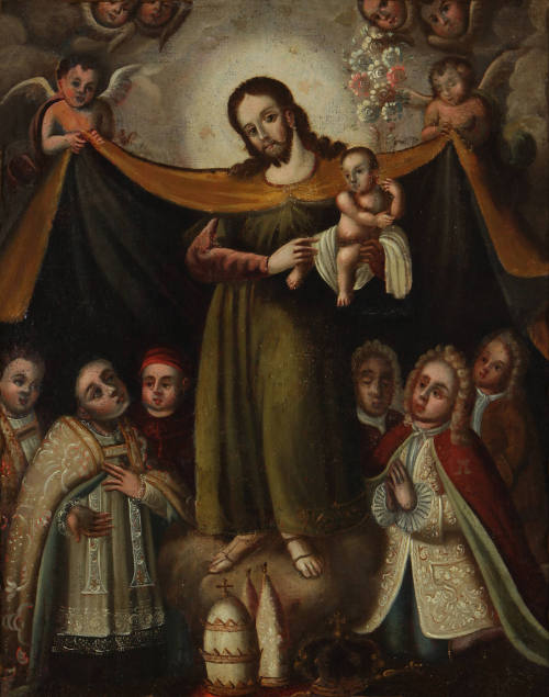 Painting of Saint Joseph Holding the Christ Child, 18th Century
Artist unknown
Oil on canvas;…
