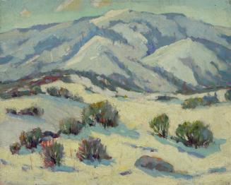 Snow Scene, c. 1947
J. Barry Greene (American, 1895 - 1966)
Oil on canvas; 26 3/8 x 30 in.
2…
