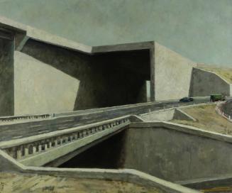 Baldwin Avenue Underpass, c. 1962
Roger Kuntz (American, 1926-1975)
Oil on canvas; 60 3/4 × 7…
