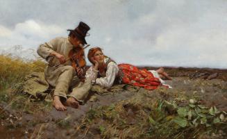 Sielanka (An Idyll), 1885
Jozef Chelmonski (Polish, 1849-1914)
Oil on canvas; 28 × 46 in.
76…