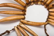 Whale Tooth Necklace (Wasekaseka), 19th Century
Fiji, Melanesia
Sperm whale tooth and fiber; …