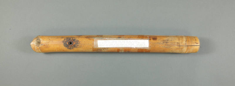 Pipe (Baubau), mid 19th to early 20th Century
Papua New Guinea, Melanesia
Bamboo; 20 3/4 × 2 …