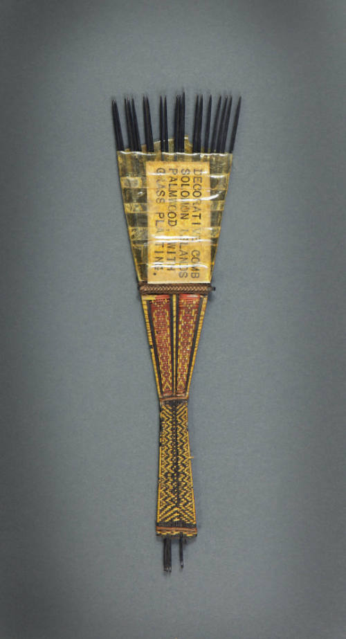 Hair Comb (Faa), mid 19th to early 20th Century
Kwaio culture; Malatia Island, Malaita Provinc…