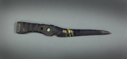 Wooden Knife, mid 19th to early 20th Century
Maōri culture; New Zealand, Polynesia
Wood and s…