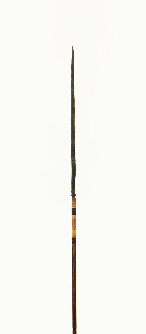 Carved Arrow, mid 19th to early 20th Century
Oceania
Wood and fiber; 49 7/8 × 3/8 × 3/8 in.
…