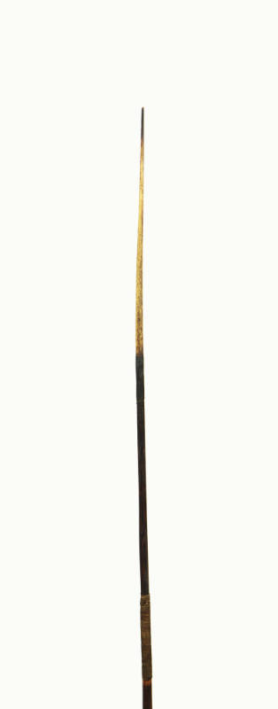 Bone-Tipped Arrow, mid 19th to early 20th Century
Oceania
Wood, bone and fiber; 39 × 3/8 × 3/…