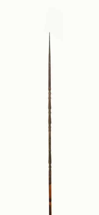 Carved Arrow, mid 19th to early 20th Century
Oceania
Wood, pigment and fiber; 46 7/8 × 3/8 × …