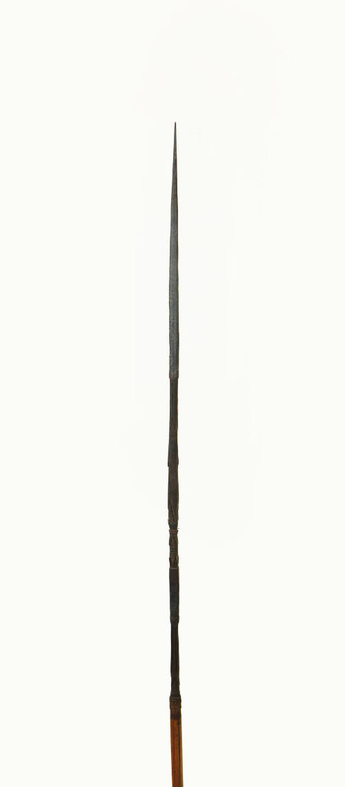 Carved Arrow, mid 19th to early 20th Century
Oceania
Wood and fiber; 46 5/8 × 3/8 × 1/2 in.
…